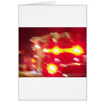 fire fighter abstract greeting card