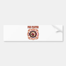 FIRE FIGHTER BUMPER STICKERS