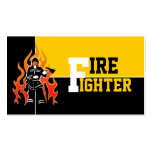 Fire fighter/fireman eye catching business cards business cards