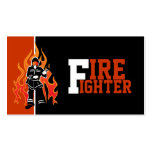 Fire fighter/fireman eye catching business cards business cards