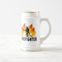 Fire Fighter Flames Coffee Mug