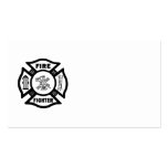 Fire Fighter Maltese Business Card Template