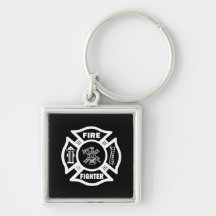 Fire Fighter Maltese Key Chain