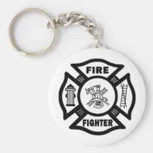 Fire Fighter Maltese Keychains
