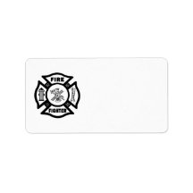 Fire Fighter Maltese Labels