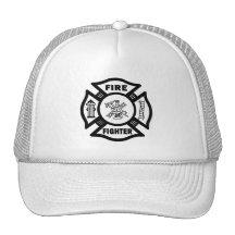 Fire Fighter Maltese Trucker Hat