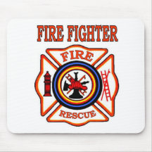FIRE FIGHTER MOUSE PAD