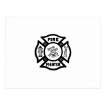 Fire Fighter Postcard