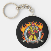 Fire Fighters Fear No Fire Keychain