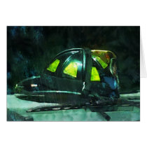 Fire Fighter's Helmet Card