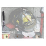 Fire Fighter's Helmet Closeup Dry Erase Boards