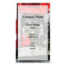 Fire Fighting Gear Business Card Template