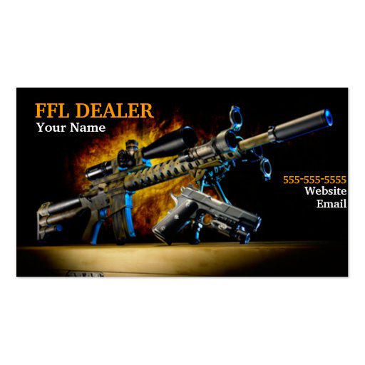 Fire Firearms Business card