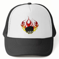 Fire fist mesh hat