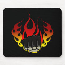 Fire fist mouse pads