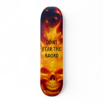 FIRE FLAMED SKULL! SKATE DECKS