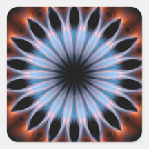 Fire-Flames Kaleidoscope Sticker
