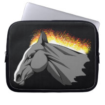 Fire horse laptop sleeve