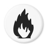 fire icon refrigerator magnets