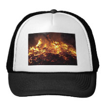 Fire in forest mesh hats