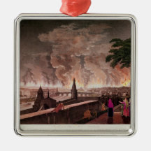 Fire in Moscow, September 1812. engraved by Ornament