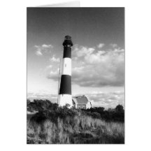'Fire Island Lighthouse' Blank Greeting Card