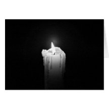 Fire & light cards, candle
