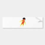 fire man icon bumper sticker