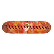 fire personalisiertes skateboarddeck
