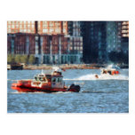 Fire Rescue Boat Hudson River Post Card