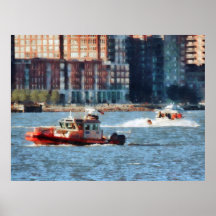 Fire Rescue Boat Hudson River Posters