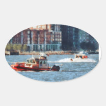 Fire Rescue Boat Hudson River Stickers