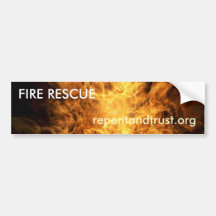 Fire Rescue - Evangelistic Bumper Sticker