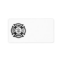 Fire Rescue Personalized Address Labels