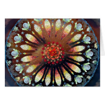 Fire Rose greeting card, ctr