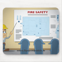 Fire Safety Mouse Mat Mouse Mats