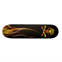 Fire Skull Skate Boards
