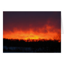 Fire Sky Greeting Card