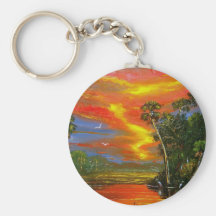 Fire Sky Sunset Keychain