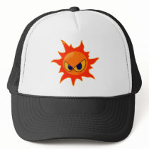Fire Smiley Face Hat