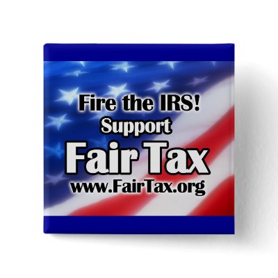 Fire the IRS! Fair Tax Button by cutencomfy