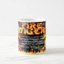 Fire Tiger for years of the zodiac 1926   1986 Coffee Mugs