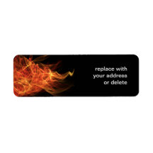 Fire Triangle Return Address Labels