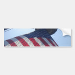 Fire Truck American Flag Aerial Tower Bumper Sticker