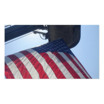 Fire Truck American Flag Aerial Tower