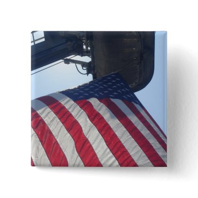 Fire Truck American Flag Aerial Tower by bonfirefirefighters