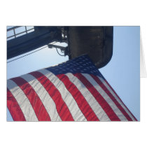 Fire Truck American Flag Aerial Tower