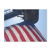Fire Truck American Flag Aerial Tower