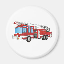 Fire Truck Fridge Magnets