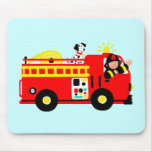 Fire Truck Mouse Pads